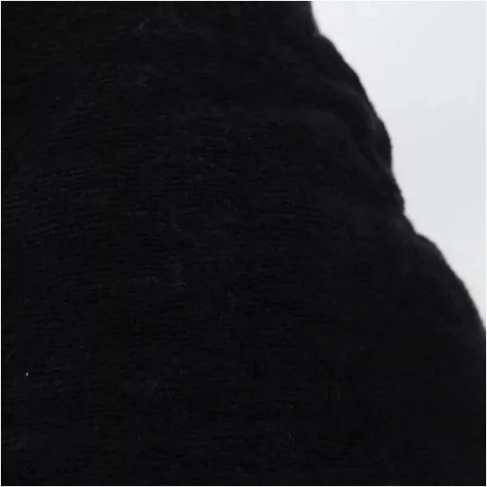 Chanel Tote Bag Pile Black Auth